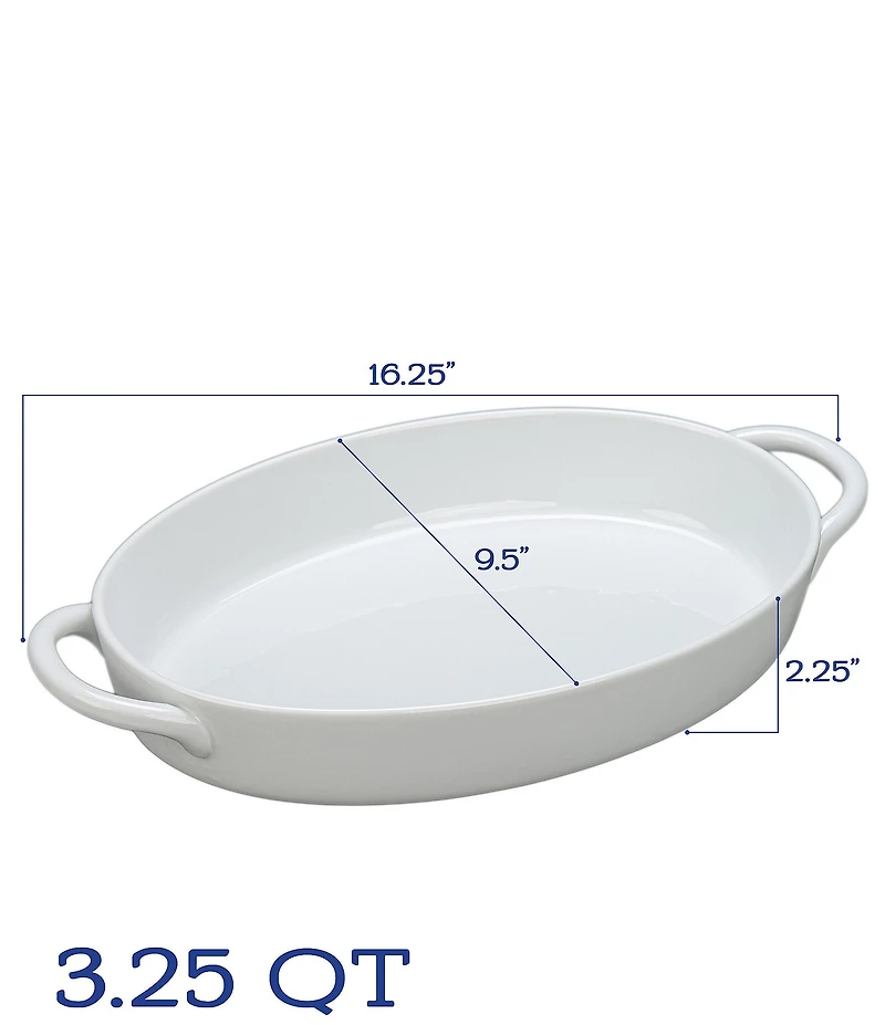 BIA Cordon Bleu Taos Oval Baker Dish with Handle