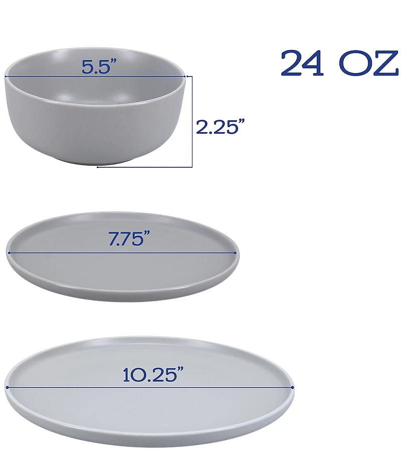 BIA Cordon Bleu Tempo 12-Piece Dinnerware Set, Service for 4
