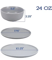 BIA Cordon Bleu Tempo 12-Piece Dinnerware Set, Service for 4