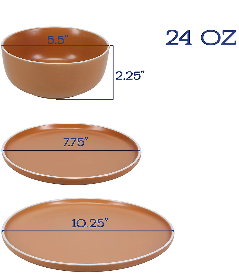 BIA Cordon Bleu Tempo 12-Piece Dinnerware Set, Service for 4