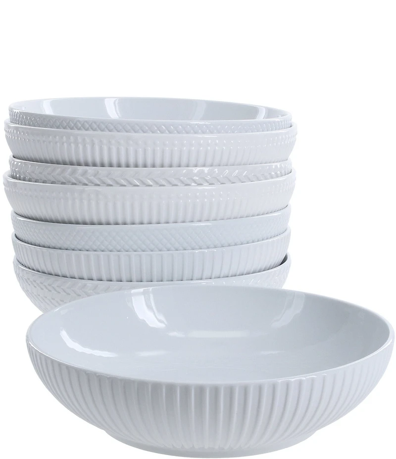BIA Cordon Bleu Textured Pasta Bowls, Set of 8