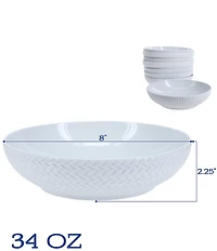 BIA Cordon Bleu Textured Pasta Bowls, Set of 8
