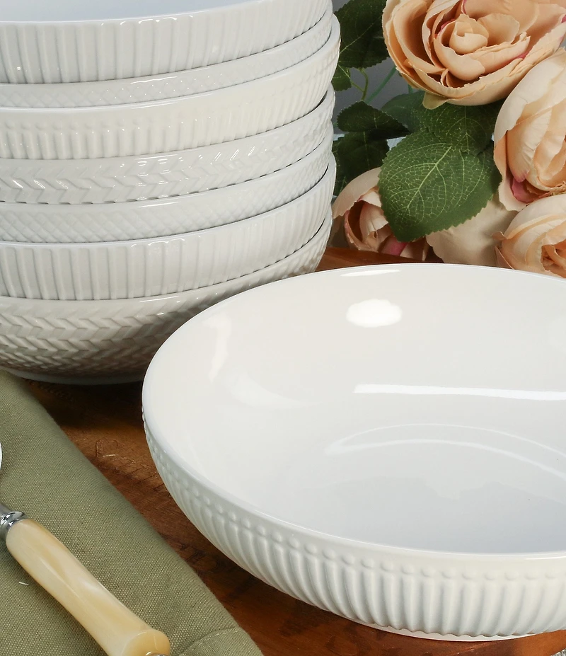BIA Cordon Bleu Textured Pasta Bowls, Set of 8