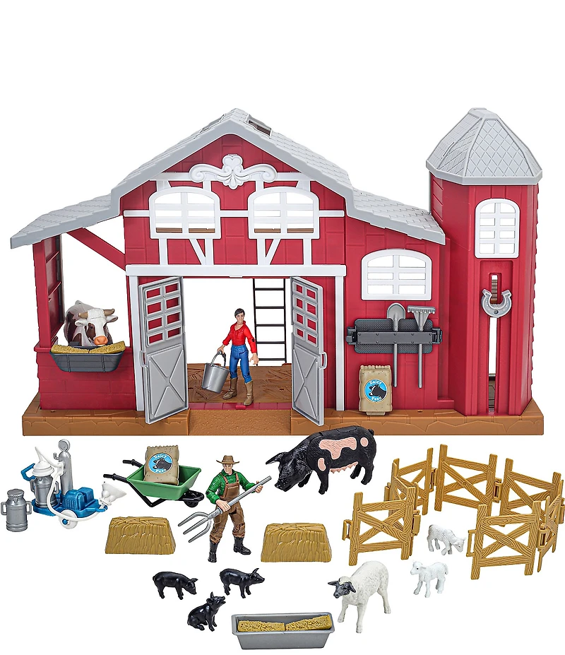 Big Country Dairy Barn 38-Piece Playset