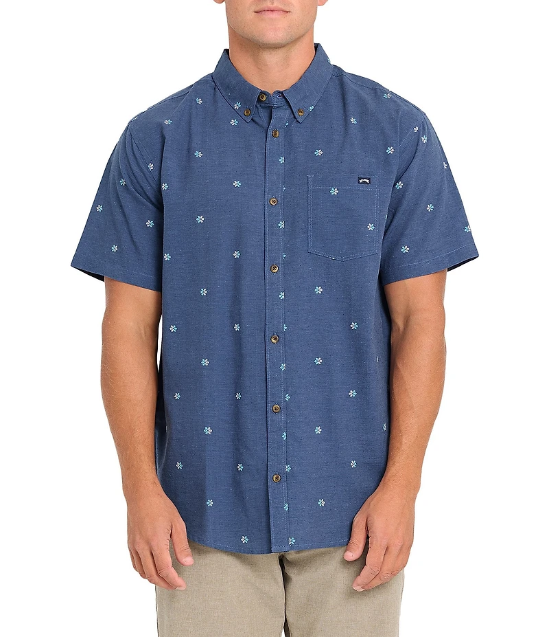 Billabong All Day Short Sleeve Printed Jacquard Shirt