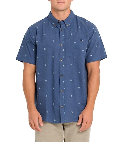 Billabong All Day Short Sleeve Printed Jacquard Shirt