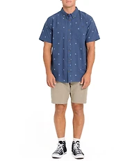 Billabong All Day Short Sleeve Printed Jacquard Shirt