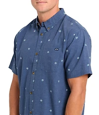 Billabong All Day Short Sleeve Printed Jacquard Shirt