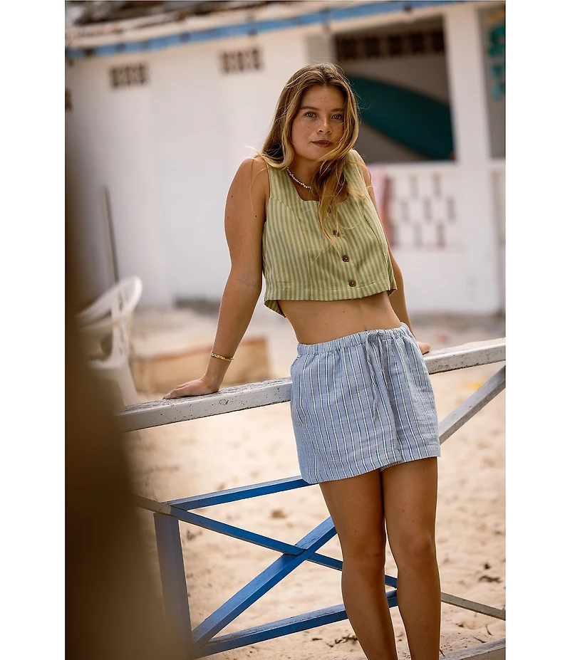 Billabong Another Wave Stripe Square Neck Sleeveless Tank