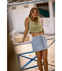 Billabong Another Wave Stripe Square Neck Sleeveless Tank