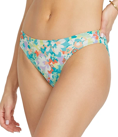 Billabong Bella Costa Garden Floral Lowrider Hipster Swim Bottom