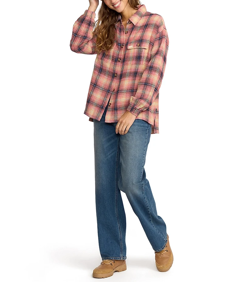 Billabong Big Bear Long Sleeve Plaid Woven Shirt