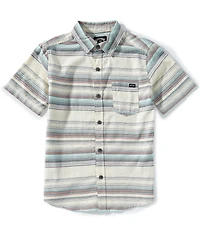 Billabong Big Boys Short-Sleeve All Day Striped Poplin Shirt