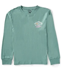 Billabong Big Boys Long Sleeve Green Skelly T-Shirt
