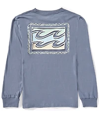 Billabong Big Boys Long Sleeve Navy Woven Pullover T-Shirt