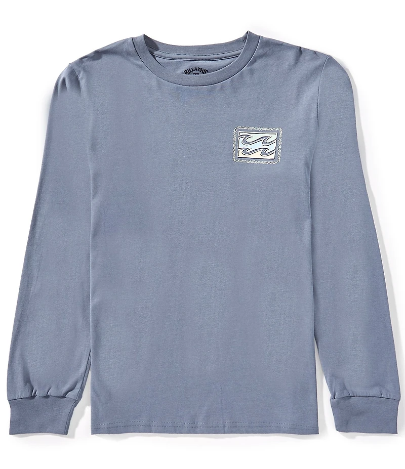 Billabong Big Boys Long Sleeve Navy Woven Pullover T-Shirt