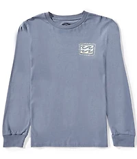 Billabong Big Boys Long Sleeve Navy Woven Pullover T-Shirt