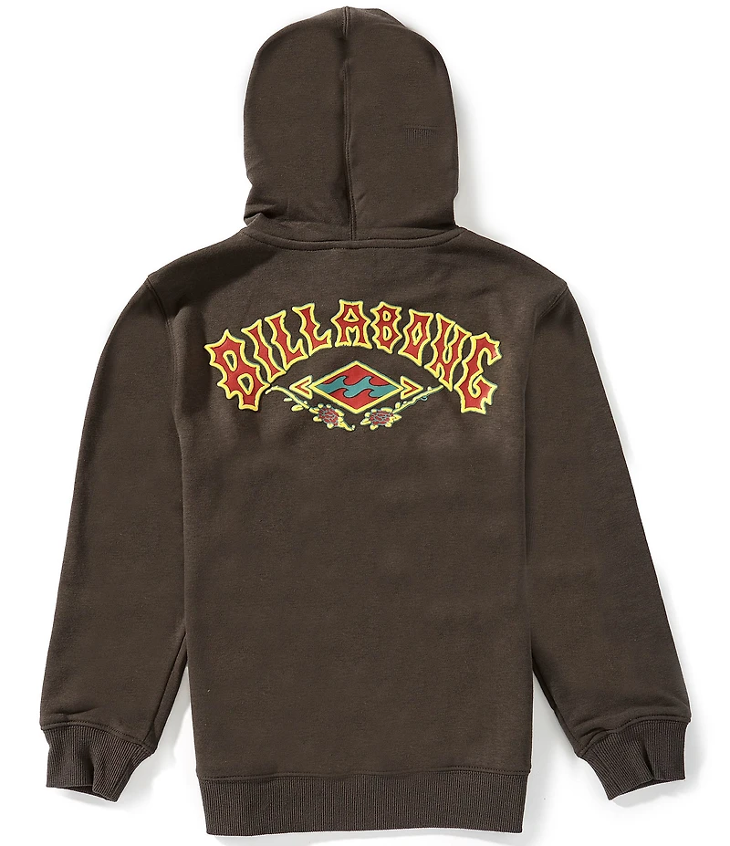 Billabong Big Boys Long Sleeve Rose Arch Hoodie