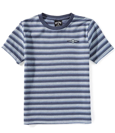 Billabong Big Boys Short Sleeve Blue Stripe T-Shirt