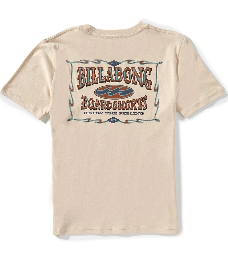 Billabong Big Boys Short Sleeve Bone Double Spread T-Shirt