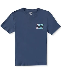 Billabong Big Boys Short Sleeve Crayon Wave Tee