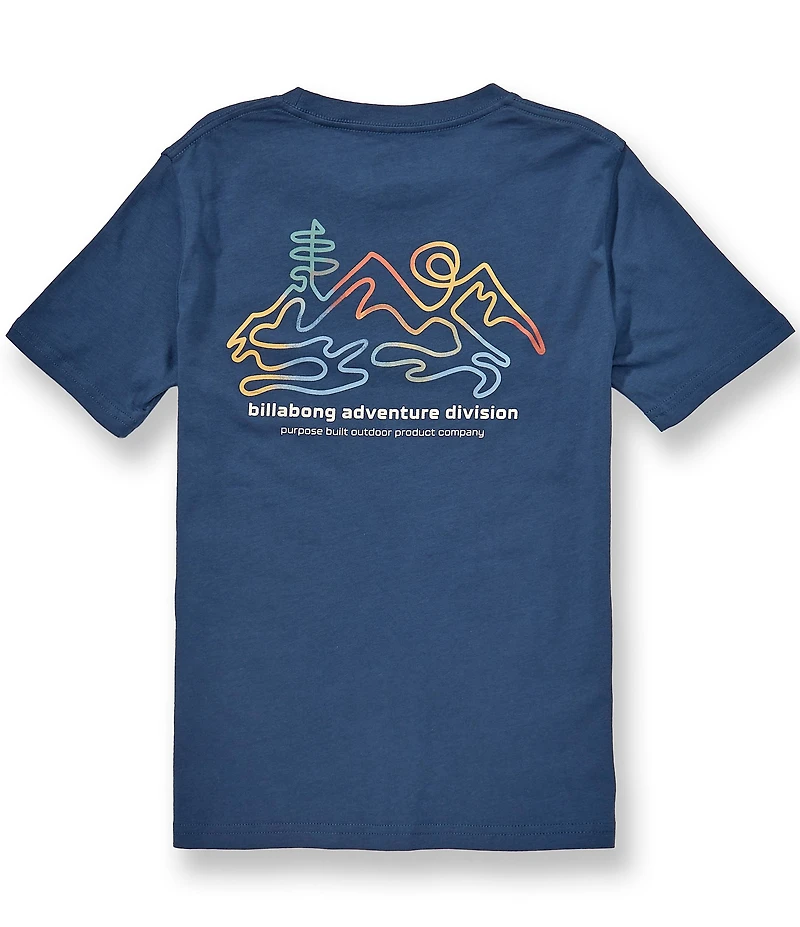 Billabong Big Boys Short Sleeve Navy Adventure Range Tee