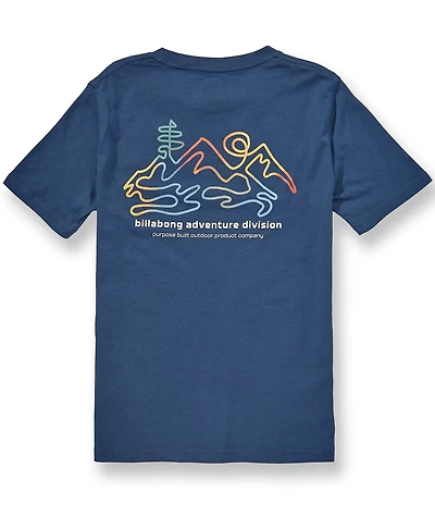 Billabong Big Boys Short Sleeve Navy Adventure Range Tee
