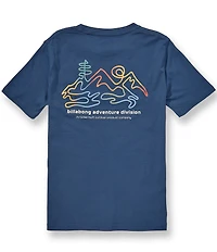 Billabong Big Boys Short Sleeve Navy Adventure Range Tee