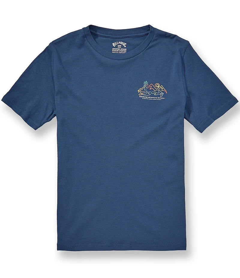 Billabong Big Boys Short Sleeve Navy Adventure Range Tee