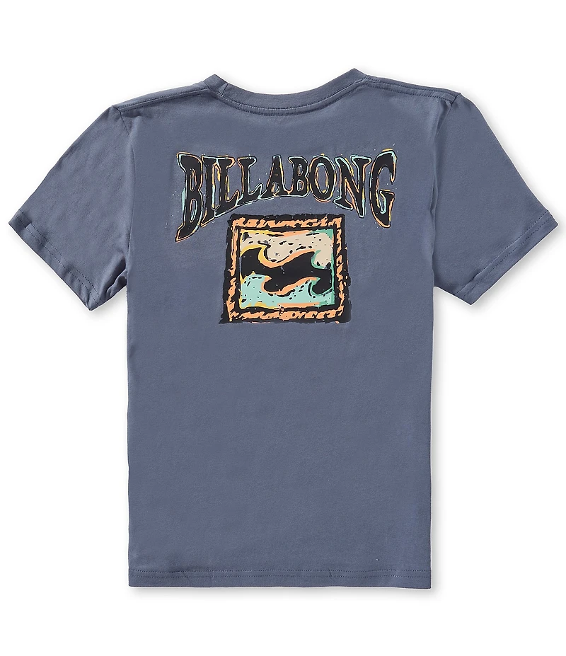 Billabong Big Boys Short Sleeve Navy Retrograde T-Shirt