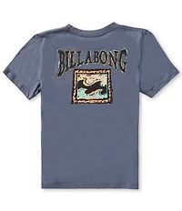 Billabong Big Boys Short Sleeve Navy Retrograde T-Shirt