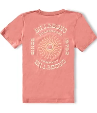 Billabong Big Boys Short Sleeve Pink Sundial T-Shirt
