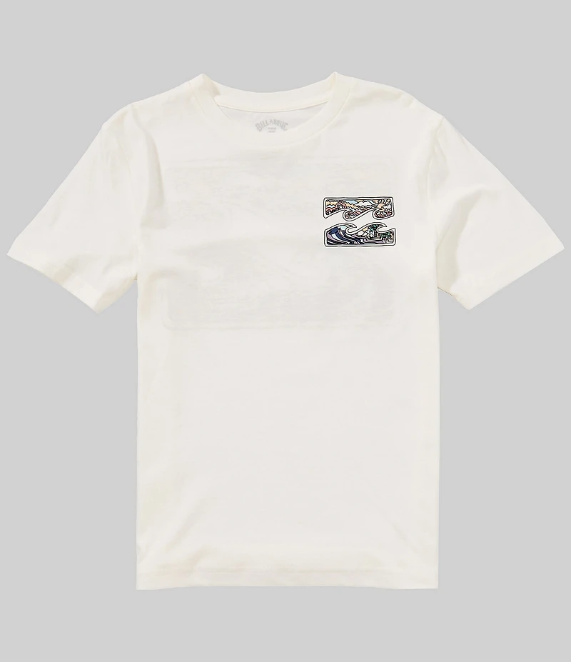 Billabong Big Boys Short Sleeves Crayon Wave T-Shirt