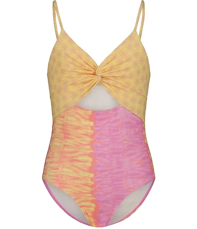 Billabong Big Girls Sun Sipping Mixed Print One Piece