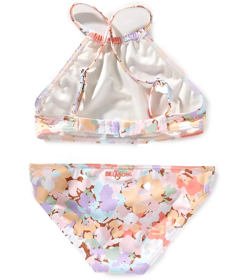 Billabong Big Girls Paradise Floral-Printed Bikini Top & Matching Hipster Bottom Two-Piece Swimsuit