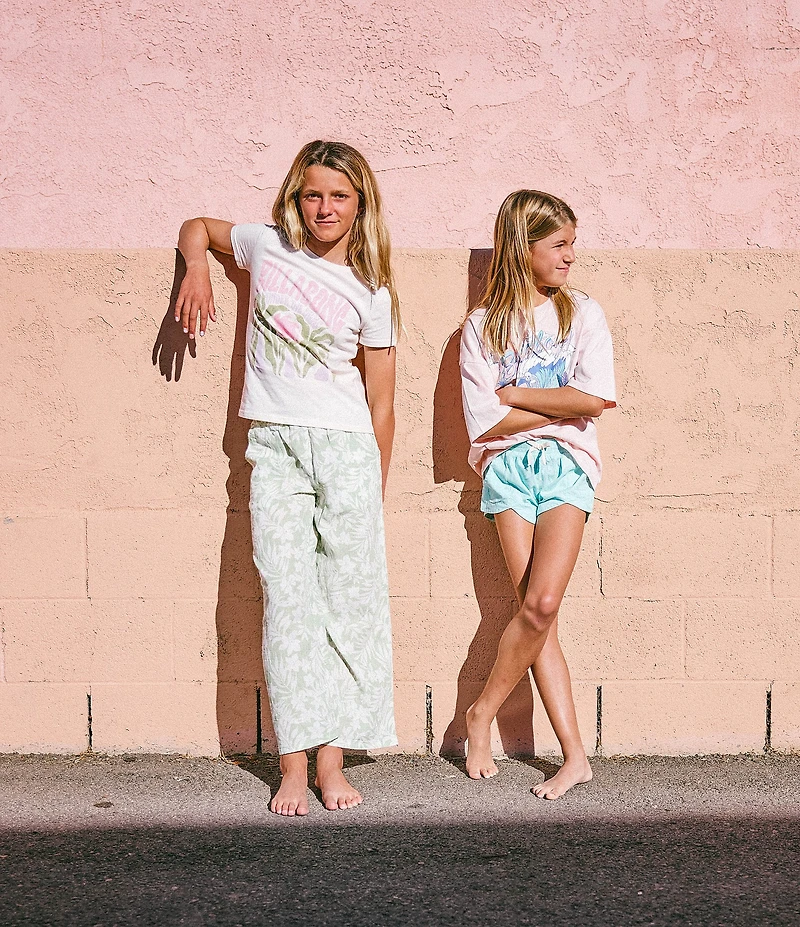 Billabong Big Girls Floral-Printed New Wave Wide-Leg Pants