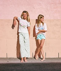 Billabong Big Girls Floral-Printed New Wave Wide-Leg Pants