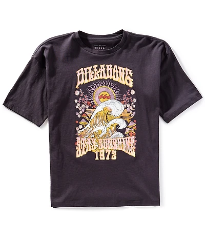 Billabong Big Girls Short-Sleeve Stay Sunshine Oversized T-Shirt