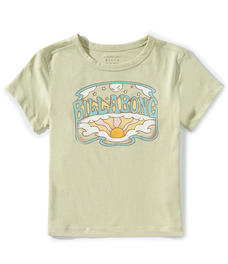 Billabong Big Girls Short Sleeve Sun Moon Bay Graphic T-Shirt