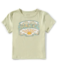 Billabong Big Girls Short Sleeve Sun Moon Bay Graphic T-Shirt