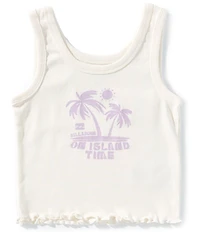 Billabong Big Girls Sleeveless On Island Time Graphic Tank Top