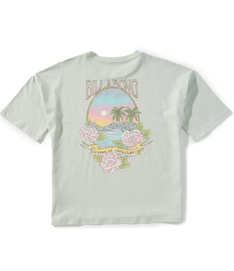 Billabong Big Girls Dreamy Oversized Graphic Tee