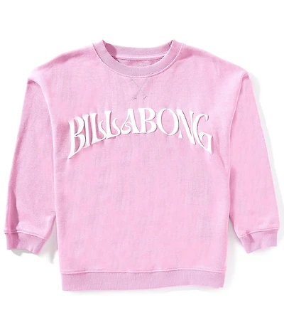 Billabong Big Girls Long-Sleeve Arch Logo French Terry Sweatshirt