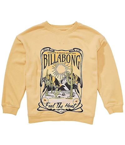 Billabong Big Girls Long Sleeve Feel The Heat Sweatshirt
