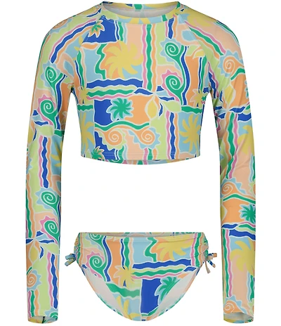 Billabong Big Girls Long Sleeves Crop Rashguard 2-Piece Set