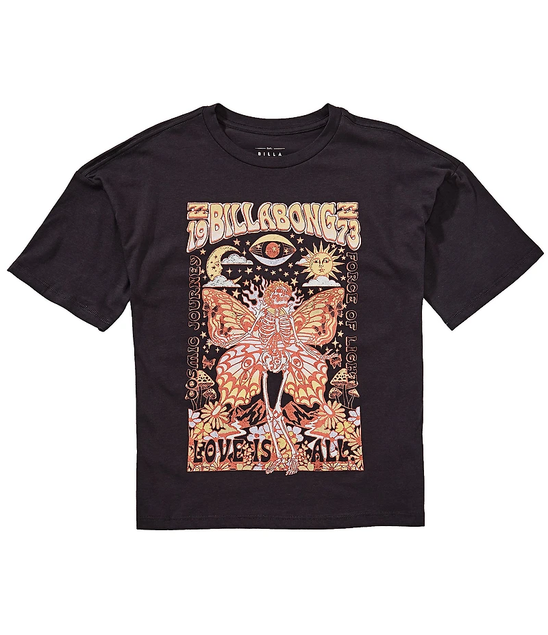 Billabong Big Girls Short Sleeve Love Is All Oversized T-Shirt