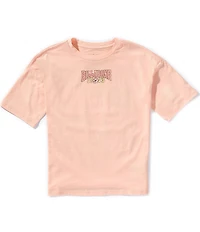 Billabong Big Girls Short Sleeve Sunset Beach Window Graphic Oversized T-Shirt