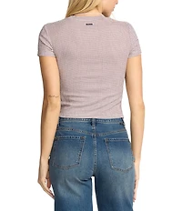 Billabong Checked Out Short Sleeve Yarn Dyed Gingham Baby T-Shirt