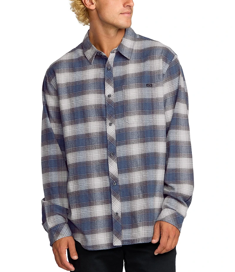 Billabong Coastline Long Sleeve Plaid Flannel Shirt