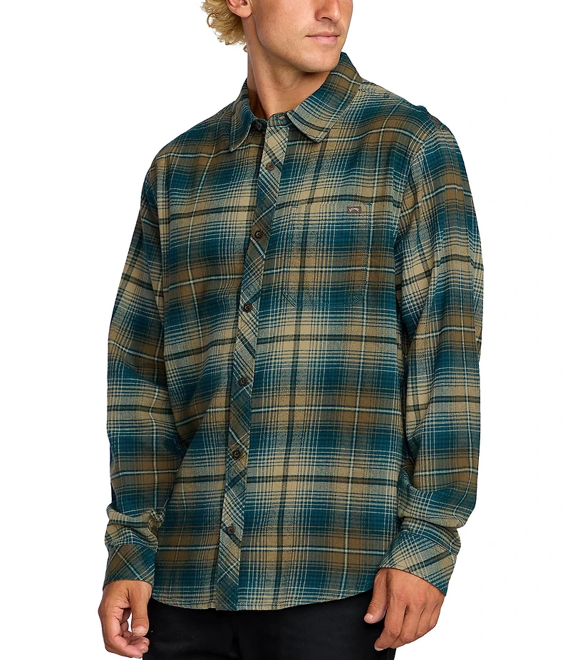 Billabong Coastline Long Sleeve Plaid Shirt